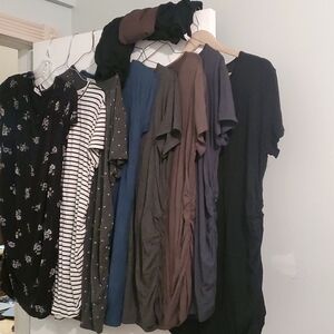 HUGE LOT 11 Smallshow Maternity Rouched shirts 2x XXL Crew T Shirts Lightweight